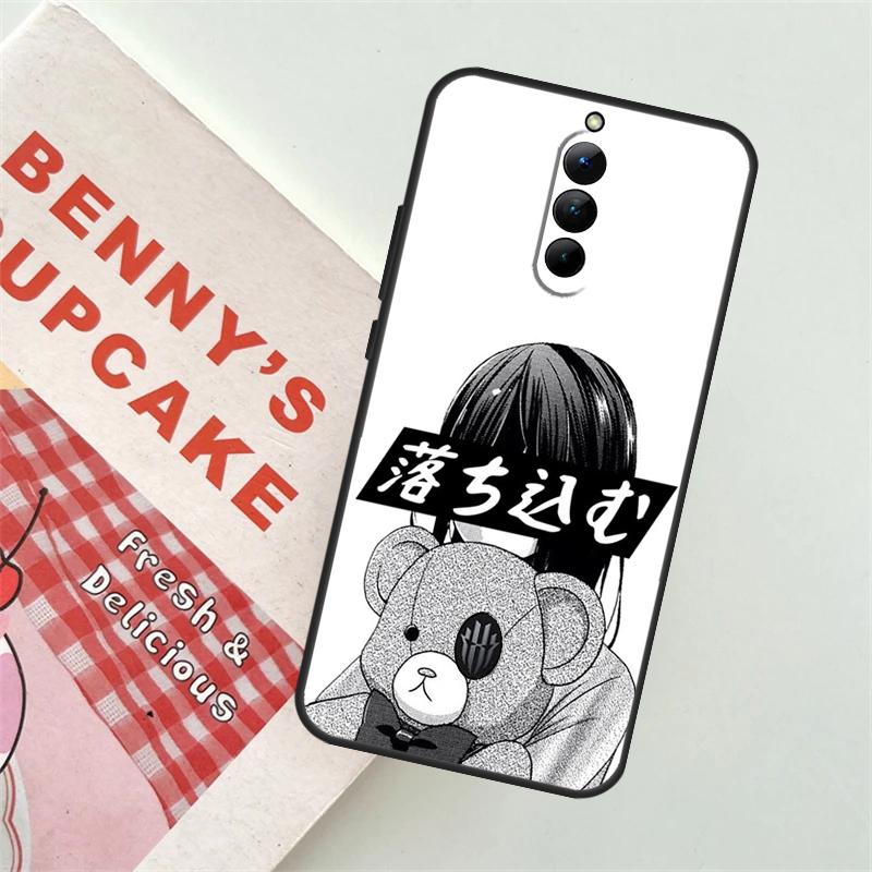 Sad Girl Japanese Anime Phone Case For ZTE Nubia Red Magic 9 Pro Plus 8 8S Pro 5S 5G 6R 6 7 6S 7S Pro Bumper Cover