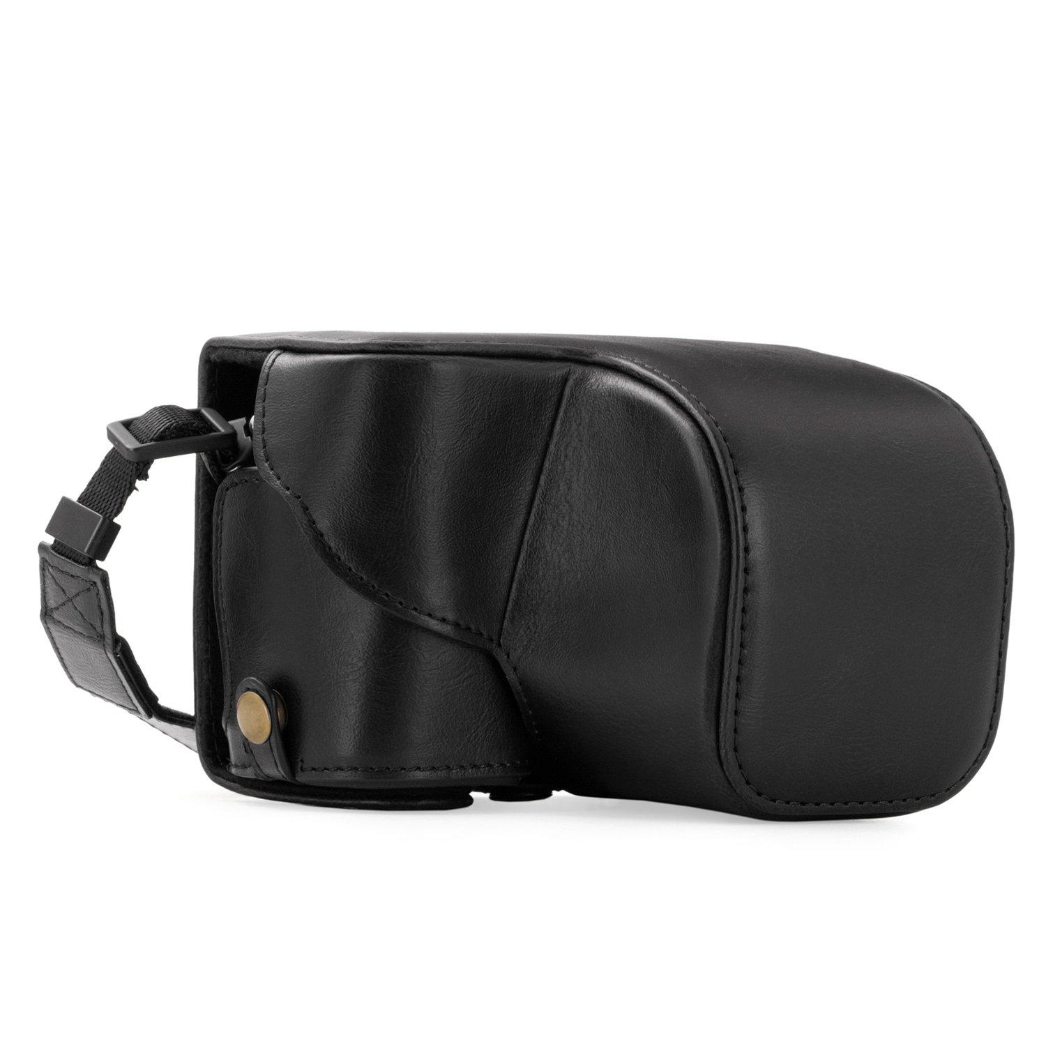 

MegaGear Sony Alpha A6300, A6000 (16-50 mm) Ever Ready Leather Camera Case & Strap with Battery Access