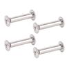 100 Sets Rivets M2 Stainless Steel Multifunctional Hex Nut   Flat Round Hd Screw Rivets for Fence