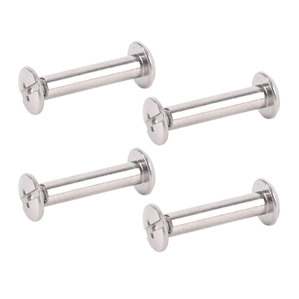 100 Sets Rivets M2 Stainless Steel Multifunctional Hex Nut Flat Round Head Screw Rivets for Fence