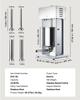 VEVOR Electric Sausage Stuffer, 22 LBS / 10 L Vertical Meat Filler with Stepless Speed Adjustment, Stainless Steel Sausage Stuffing Machine