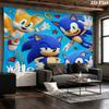 Sonic Hedgehog Wall Tapestry Aesthetic Wall Hanging Printed Fabric Blanket Decorative Tapestries For Bedroom Living Room Home Decor