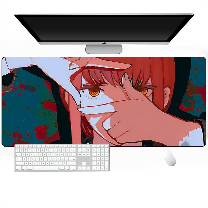 Chainsaw Man Mousepad Xxl Computer Accessories Gaming Mouse Pad Office Pads Pc Extended Carpet Large Game Mats Desk Gamer Anime