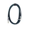 1Pcs TRS 1/4 inch 6.5mm Audio Cables 1.5/3/6M Braided Electric Guitar Cable Gold Plated Shielded 90 Degree Low Noice Jack Cable