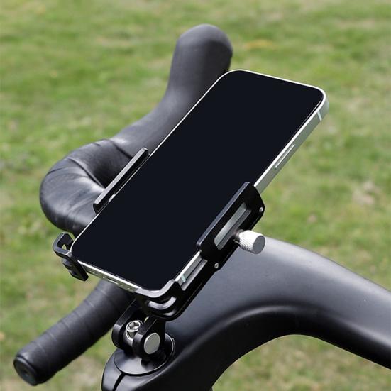 1 sada stojánku na mobilní telefon Držák na telefon z hliníkové slitiny otočný o 360 stupňů Držák na cyklistický telefon Příslušenství na kolo