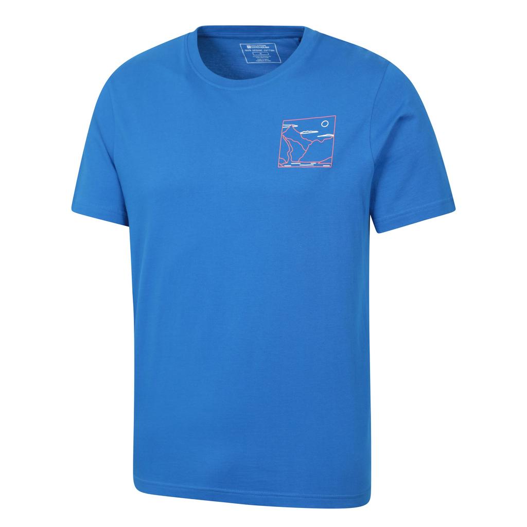Mountain Warehouse Mens Adventure Begins Line Art Cotton T-Shirt
