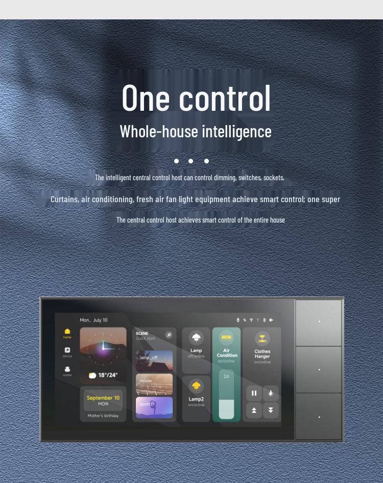 Graffiti 6-inch Full Screen Touch Control for Tuya Smart Home ZigBee System
