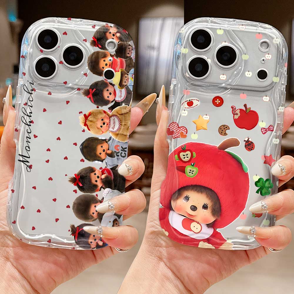 Ins Cute M-Monchhichis Phone Case For Samsung Galaxy A17 M16 A56 A36 A26 A16 A06 A15 A54 A34 A24 A14 A04 A13 A73 A53 4G 5G