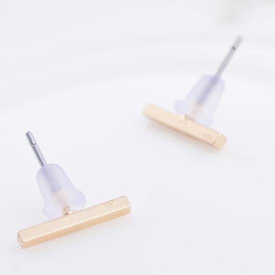 Minimalistyczne Kolczyki Sztyfty w Linii dla Kobiet Biżuteria na Imprezę Walentynki