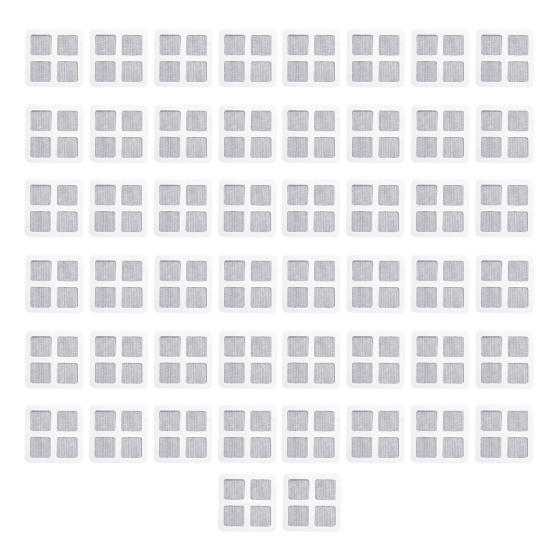 Disposable Mesh Hair Catcher Sticker 4"x4" Bathroom Shower Drain Cover Hair Trap Easy Installation Sink Strainer