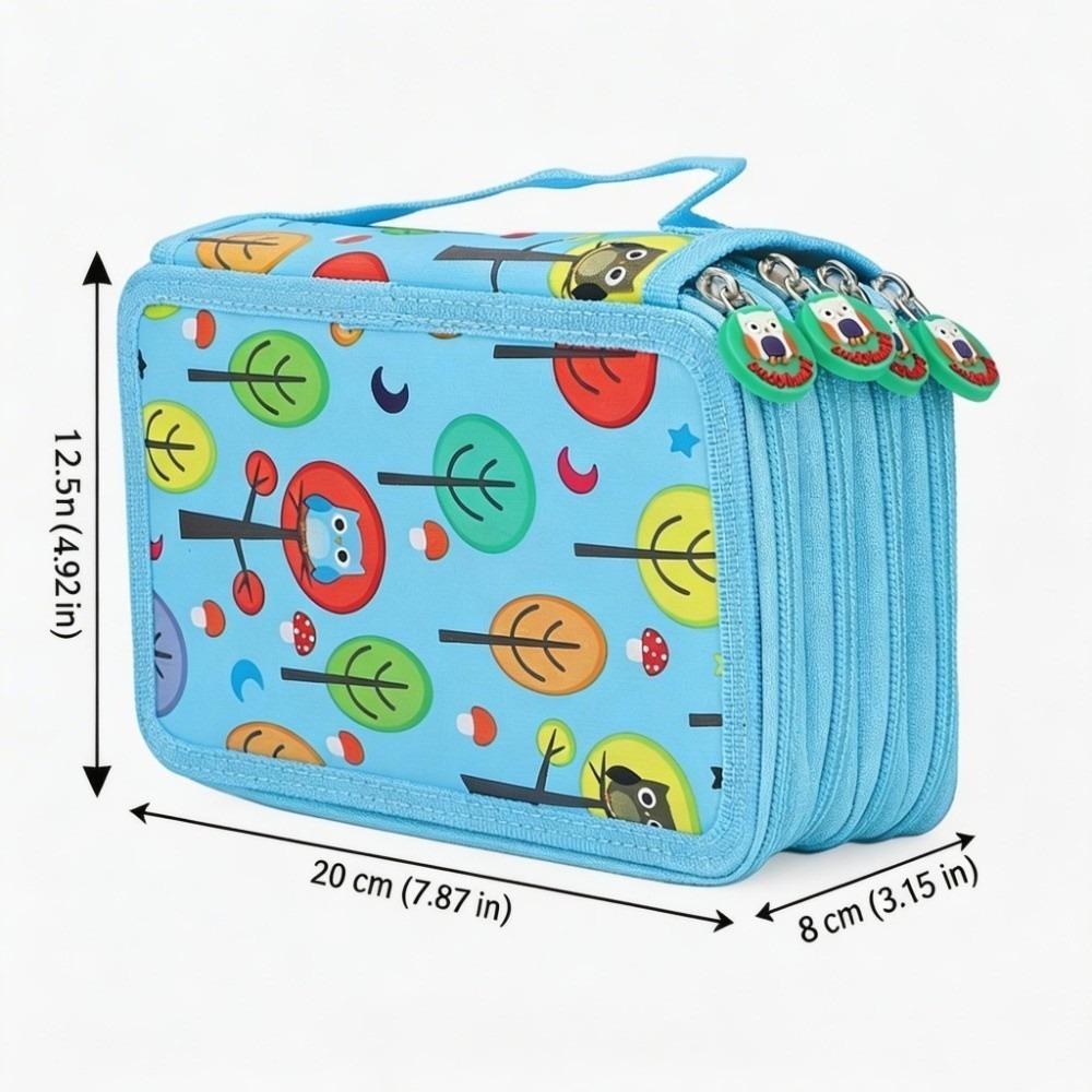Foldable Colored Pencil Case 4 Layers Colored Pencil Bag Pencil Holder Art Beginner
