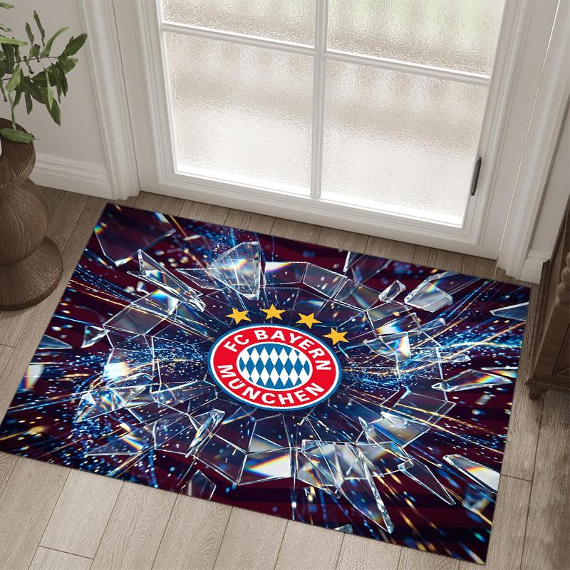 Tappeto in velluto di cristallo con design Bayern Monaco Accogliente Non?Tappeto Stampato Antiscivolo per Camera da Letto Soggiorno Ingresso