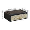 Imitation Rattan NightStand with Drawer Decor Storage Unit for Bedside Table 1 Layer