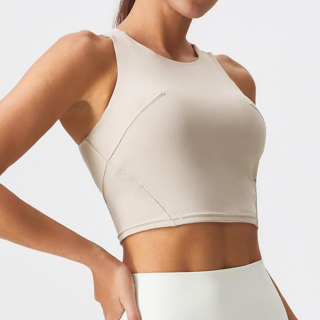 High-Intensity Racerback Nude Feel Slimming Sports Vest