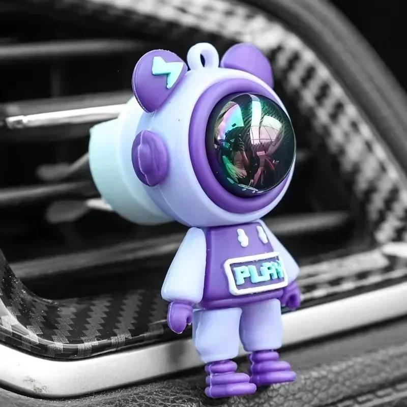 Niedliche Astronautenfiguren Ornamente Dekoration Auto Aromatherapie Lufterfrischer Luftauslass Duft Innenraum Parfüm Diffusor