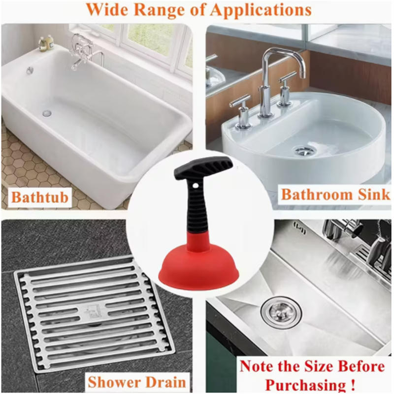2026 Bathroom Cup Plunger Plunger Plunger Powerful Slip Proof Handle Efficient Small Drain Plunger for Toilet Bathtub Sink