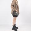 Coach Katy 30 Monogramm-Print Leder-Schalen-Tasche Damen Handtaschen Dunkelbraun 2558-IMAA8