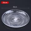 Acrylic Fruit Tray Round Serving Tray, Multi Functional Clear Platter, Dessert