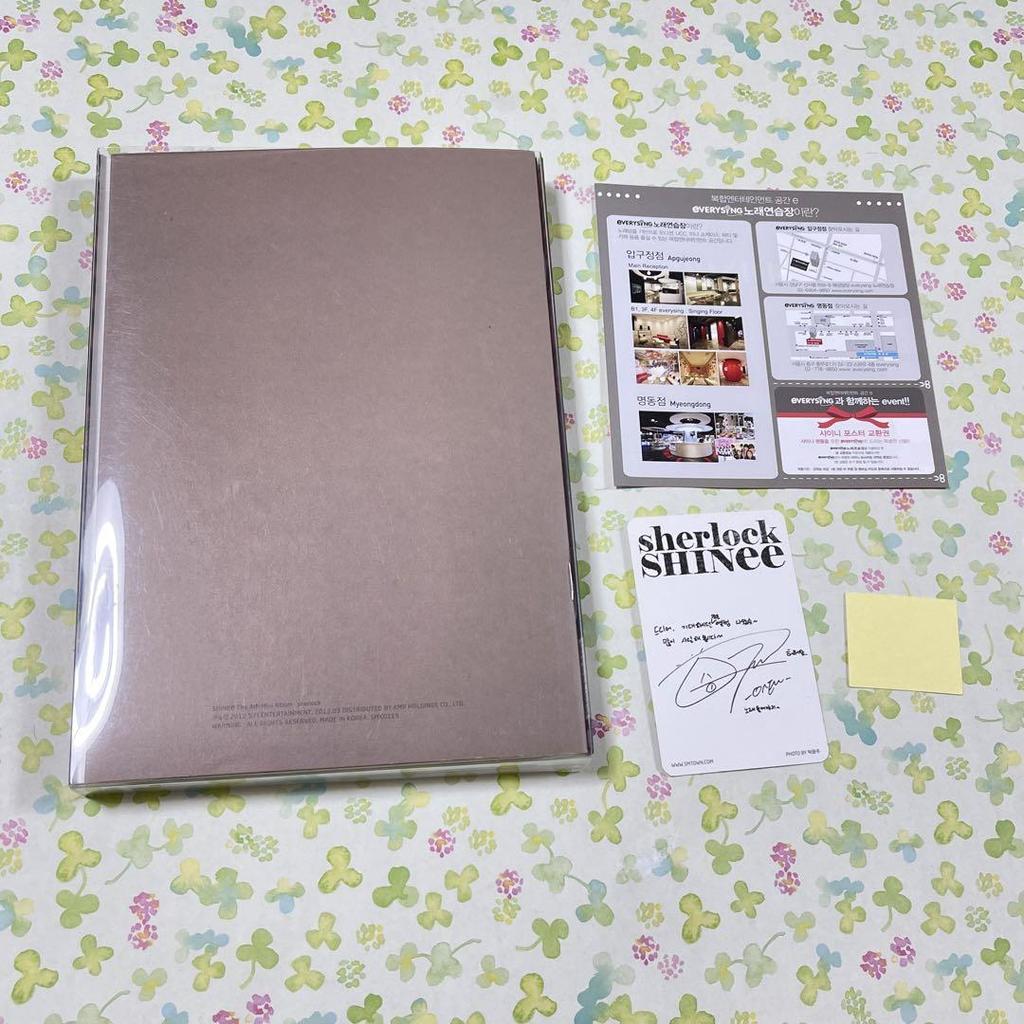 [USED] SHINee Sherlock Korean Album CD Onew Trading Card