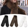 Solid Color Winter Scarf Luxury Neckerchief Cozy Neck Muffler  for Women