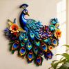 Iron Peacock Wall Art Blue Bird Wall Art Metal Metal Wall Decor  Garden Decor