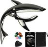 Exclusieve Gitaar Shark voor Akoestische Elektrische Folk Zinklegering [Amazon Merk] Capo, Eén-Aanraking, Vorm, Gitaren, Gitaren, Gitaren, Ukuleles, Hoge Kwaliteit
