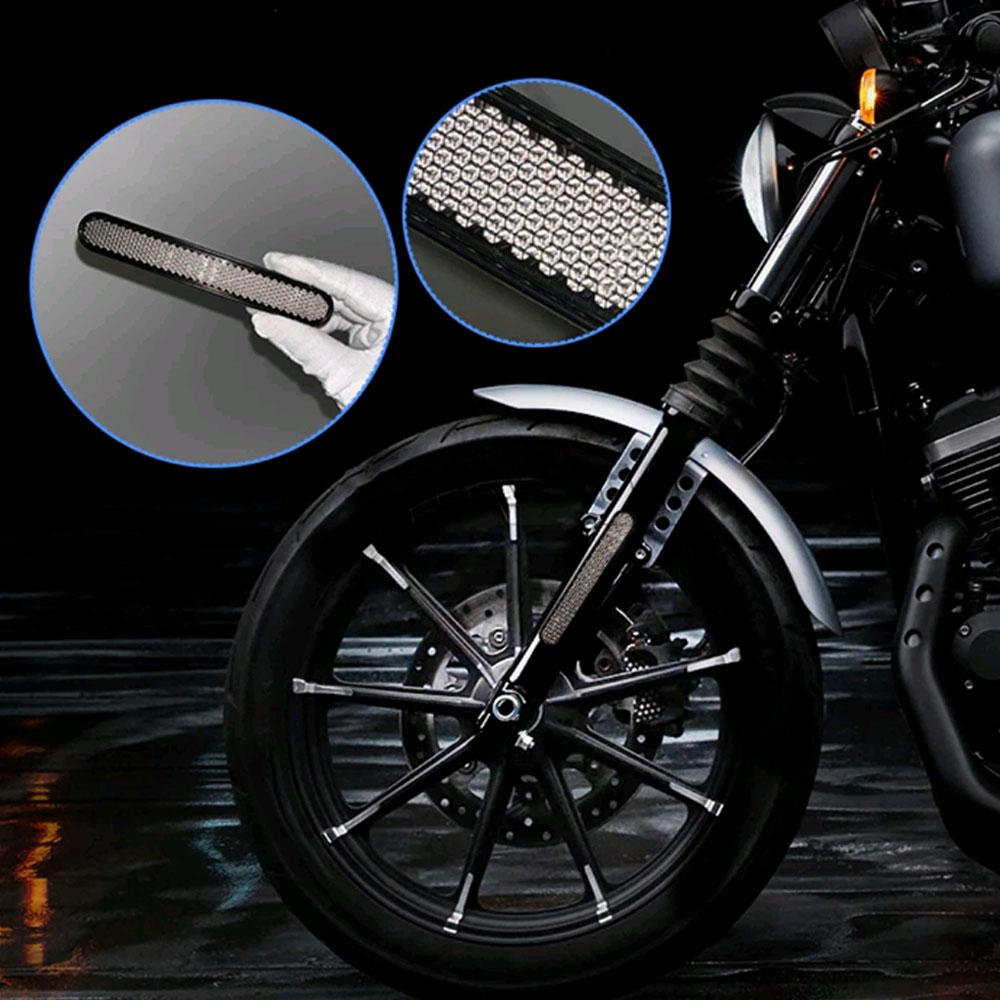 1Pair Car Reflective Sticker Door Safety Warning Mark Reflector Tape Strips Auto Motorcycle Bike Reflector Stickers Accessories