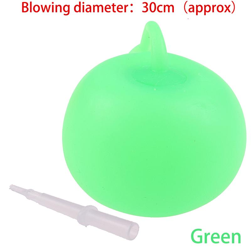 Can Blow 30Cm Kid Bubble Ball Balloon Indoor Outdoor Inflatable Ball Balloon Toy