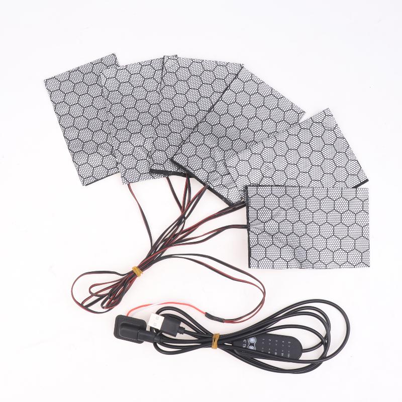 1 Set 1 To 3/5/6/7/8 Thermal Winter Heating Vest Pads Electric Cloth Heater USB Heating Pads Vest Heater For DIY Heated Clothing