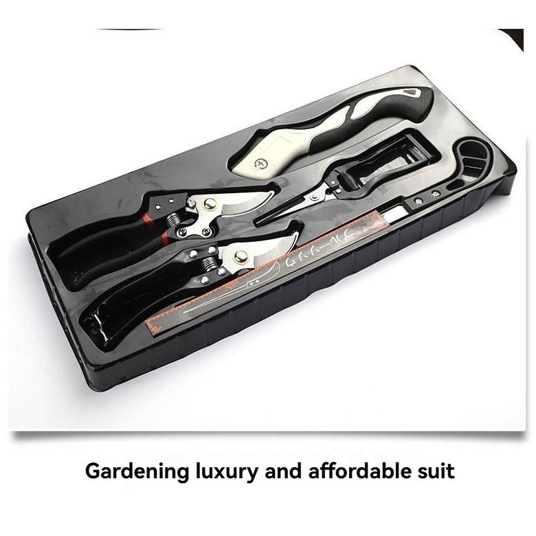 5pcs Stainless Steel Pruning Shears Gardening Tools Kit Multi Tool Set For Garden Plant Maintenance Trimming