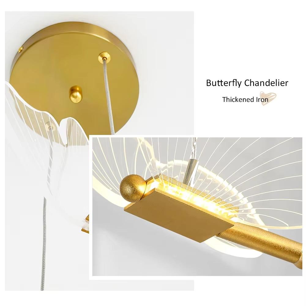 Schmetterling LED Pendelleuchten Nordische Deckenhängeleuchte Nachttisch Hängeleuchte Für Haus Wohnzimmer Dekor Innenbeleuchtung