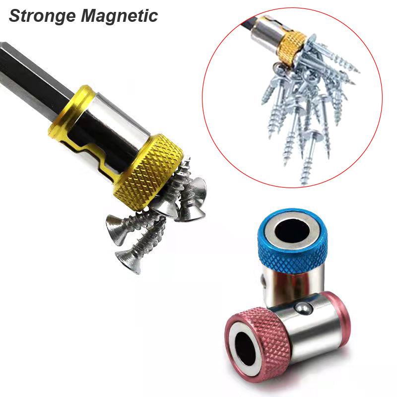 Univerzální magnetický kroužek pro 6,35 mm 1/4" magnet vrtáku Výkonný kroužek Silný magnetizér Elektrické šroubovací bity