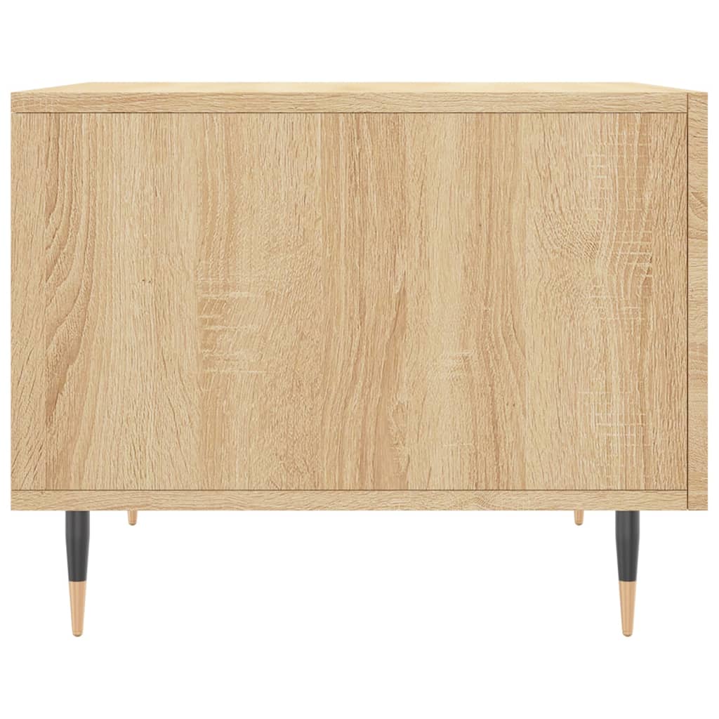  Coffee Tables, 2 Pcs, Sonoma Oak, 50x50x40 Cm