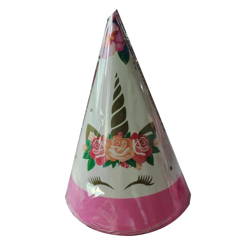 

Набір для вечірки з єдинорогами: Рожеві паперові тарілки, серветки, столові прибори та скатертина для дитячого дня народження.