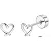 1 Pair Hypoallergenic Screw Back Stud Earrings For Women Surgical Steel Hoop Butterfly Star Dangle Earrings Set 20G
