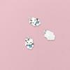 S999 Sterling Silver Cartoon Kitty Pendant Charm for DIY Bracelet Necklace Jewelry with Braided Rope Accessories