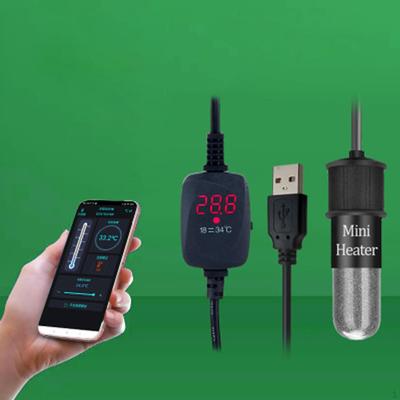 Aquarium Heater 10W Smart Thermostat Small Adjustable USB Pet Drinking Water