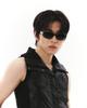 Hangeul Square Sunglasses Moss Green