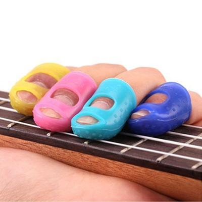 4 Pièces Protège-Doigts de Guitare Doigt Ukulélé Accessoires de Guitare Protections pour