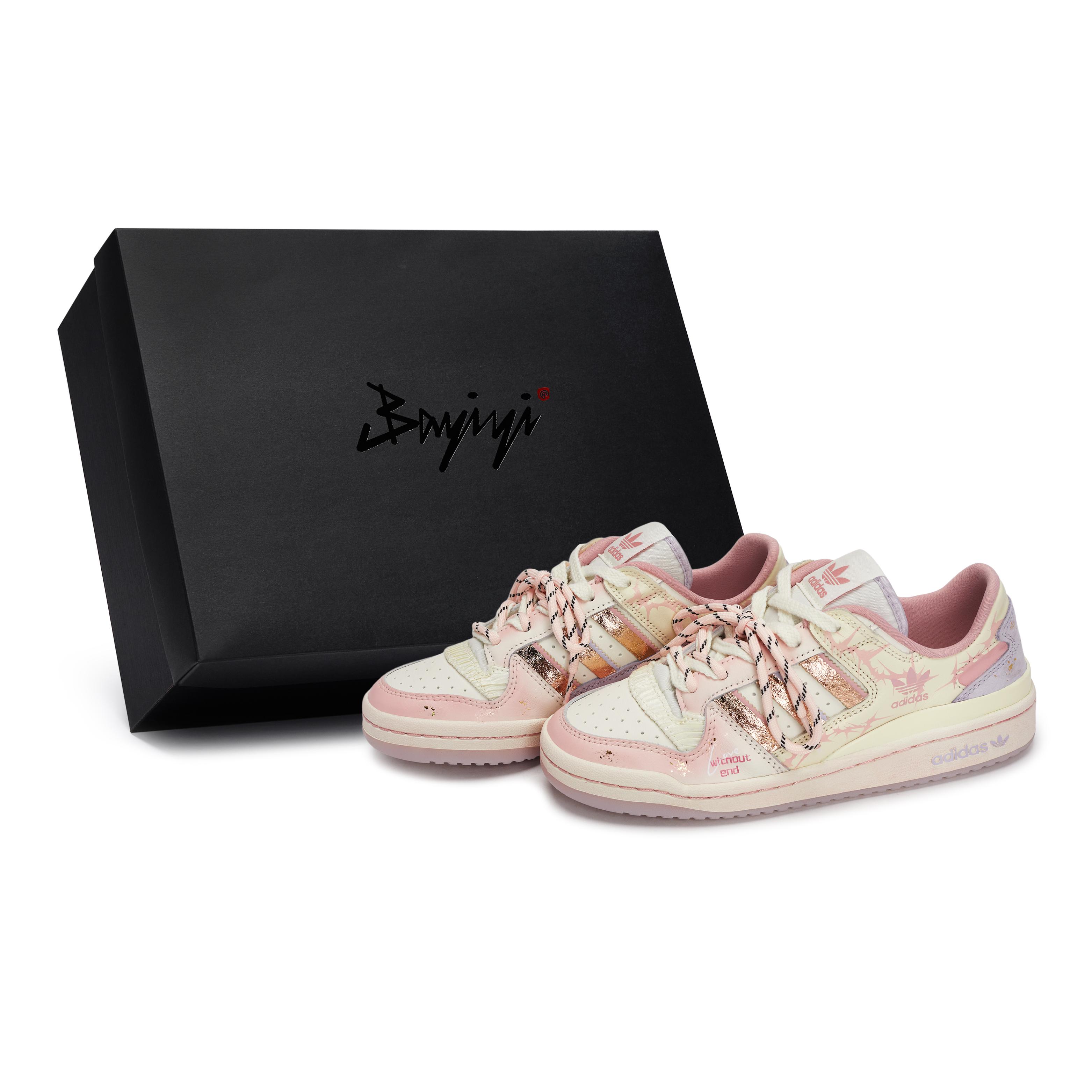

Adidas Originals FORUM Skateboard Shoes Women s Low Top Beige/Pink/Purple JQ6702(Team80-S-BOX) 36⅔