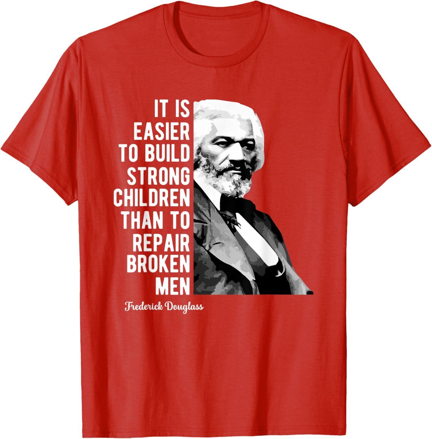 

Frederick Douglass Quote For Black History Month Gift Unisex T-Shirt S разноцветный