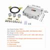 Hydraulic Pressure Test Kit, 250/400/600bar, 3 Gauges 11 Test Couplings 3 Test Hoses, Excavator Hydraulic Test Gauge Set with Portable Carrying Case