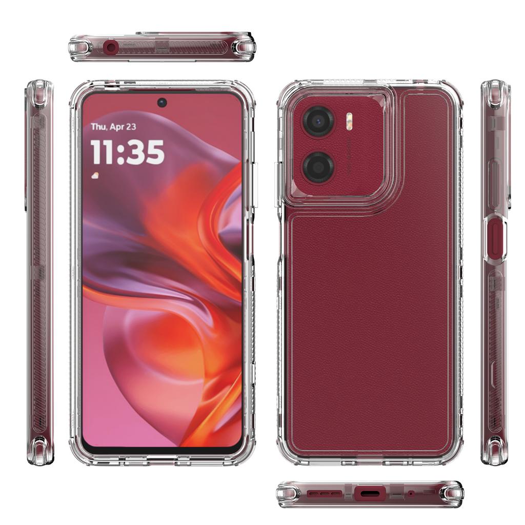 For Motorola Moto G05 4G/E15 4G Phone Case Acrylic TPU Clear Mobile Cover