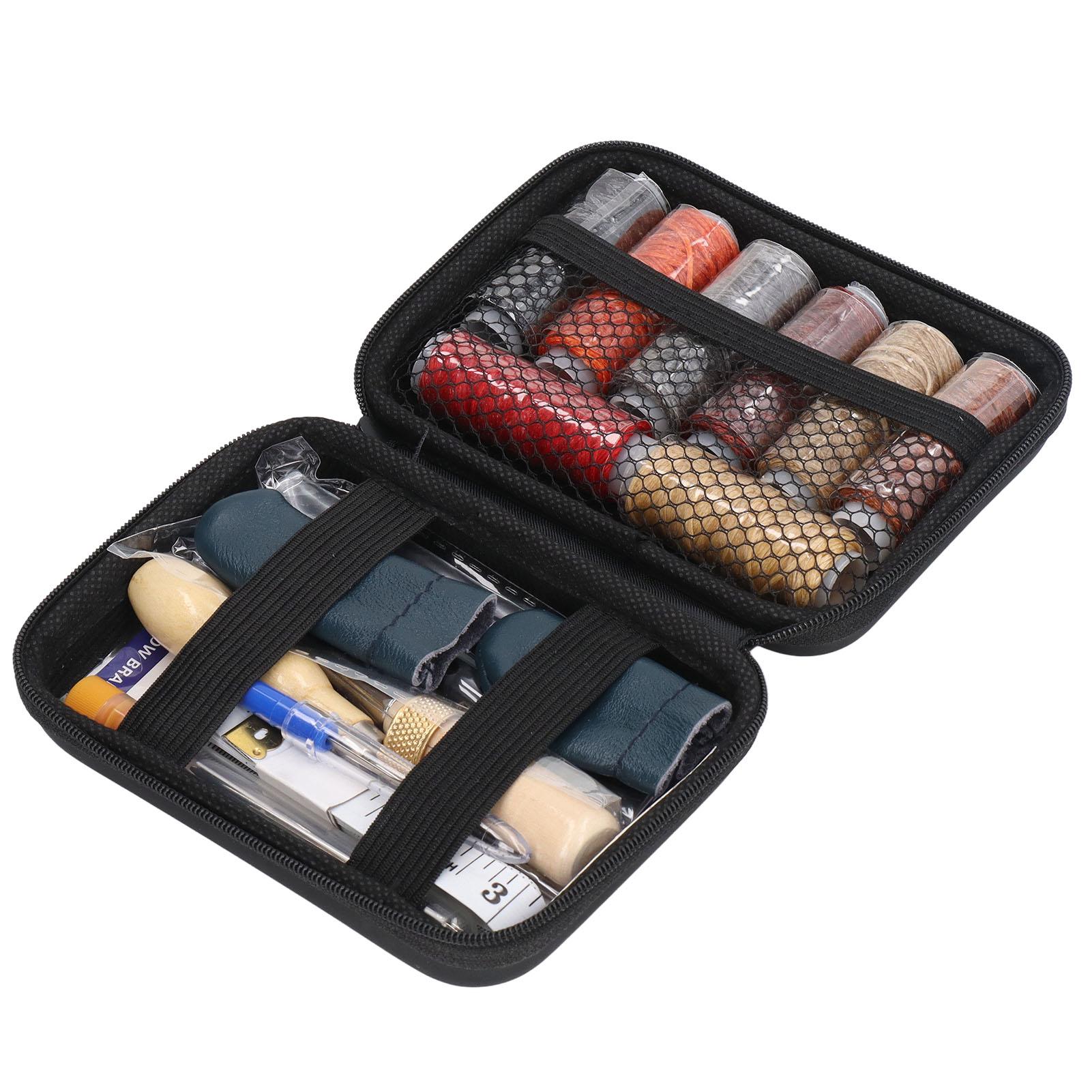 

32Pcs Leather Craft Tools All in One Hand Sewing Kit Hand Made DIY Leather Goods Making Working Hand Sewing Tools