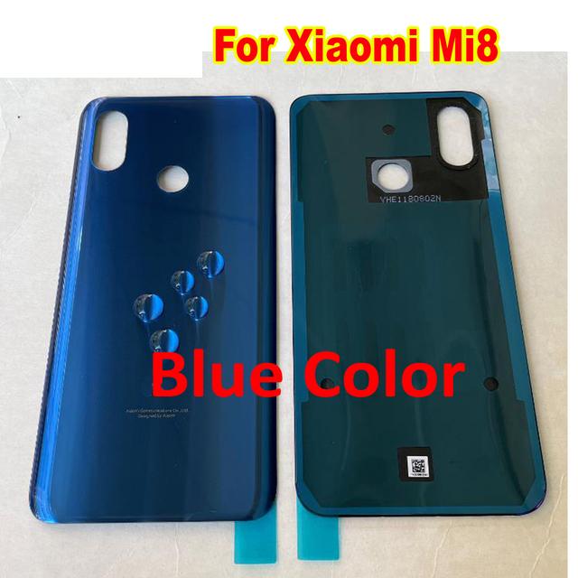 Best For Mi9SE Mi9 Mi8 Glass Back Battery Cover Housing Door Rear Case For Xiaomi 8 9 Mi9 SE Mi 9SE M9SE Phone Lid with Adhesive