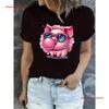 Unisexs Cute Bubble Pink Pig Print T Shirt Casual Comfortable Summer Top Vintage Homme Soft Breathable Stylish