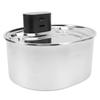 Pet Water Fountain with Motion Sensor 3.2L Rechargeable Water Electricity Separation Automatic Stainless Steel Cat
