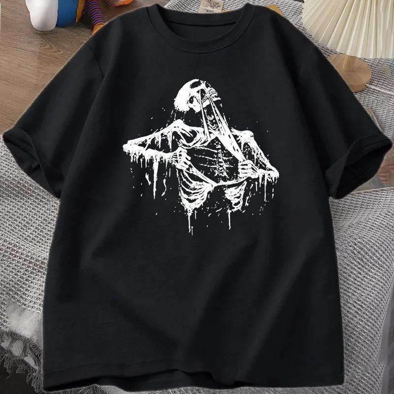 Vintage skeleton T-shirt ripping Rip Cage from the 90s skeleton graphic t-shirts skull t-shirt Y2k S
