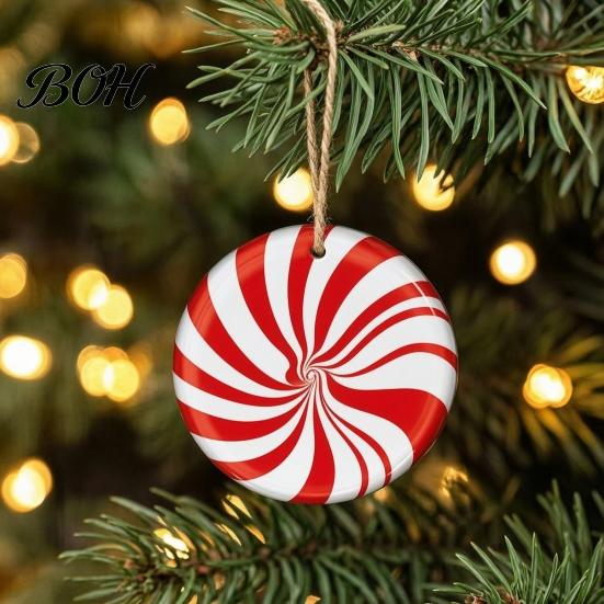 DIY Craft Ornaments 12/24/36Pcs Candy Cane Christmas Ornaments, Wooden Xmas Tree Decor with Red Green Indoor Holiday Home Striped Color, Hanging