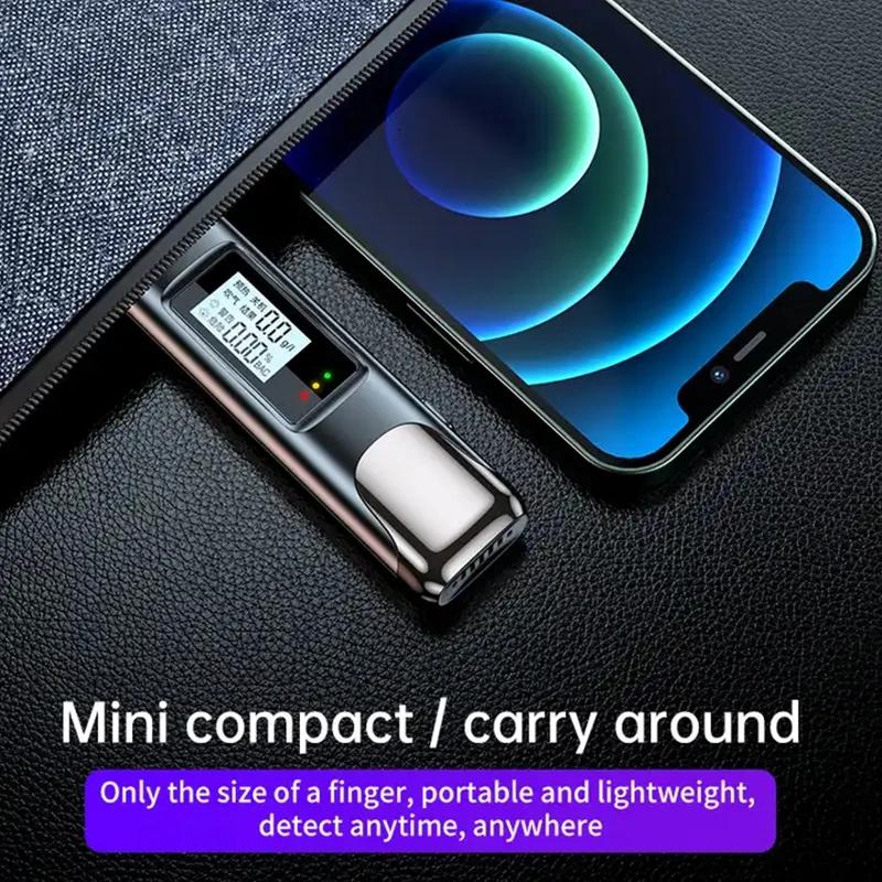 LED High Precision Alcohol Tester Drunk Alarm Reminder Breath Non-contact Professional Breathalyzer Alcohol Meter Analyzer